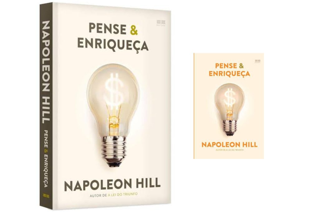 Foto contendo a capa do livro pense e enriqueça