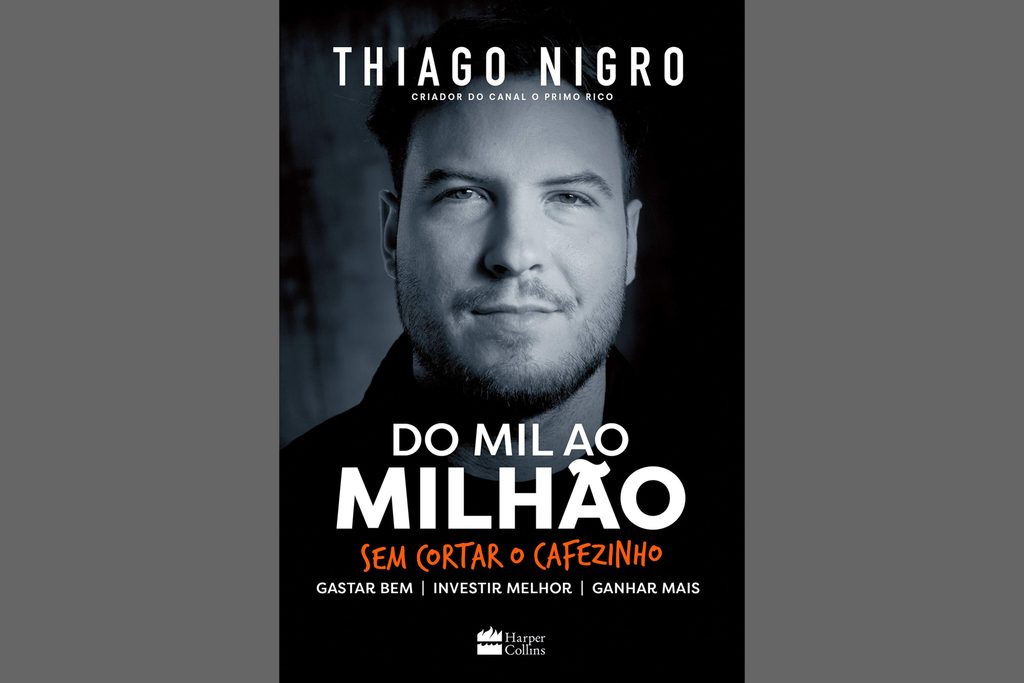 Ilustração da capa do livro do mil ao milhão de Tiago Nigro